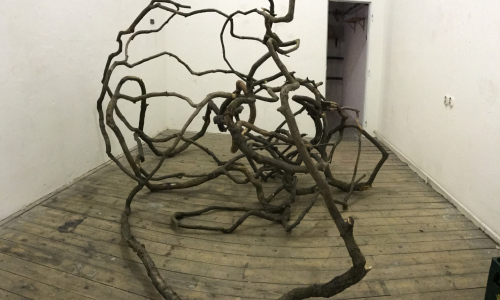 Intervence Libora Novotného v Galerii Kaple